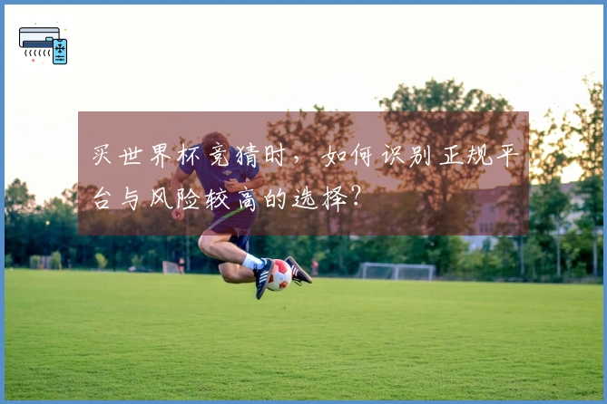 买世界杯竞猜时，如何识别正规平台与风险较高的选择？