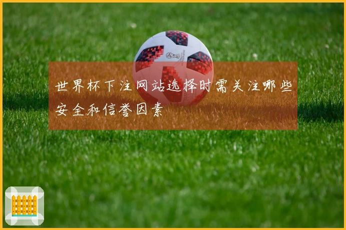 世界杯下注网站选择时需关注哪些安全和信誉因素